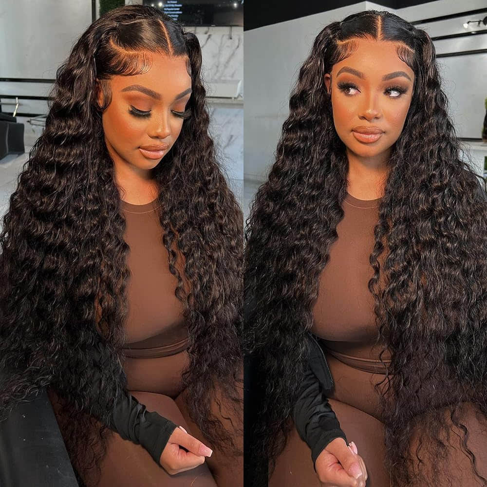 StariaHair 10-30 Inch Deep Wave Brazilian Virgin Hair Bundles #1B