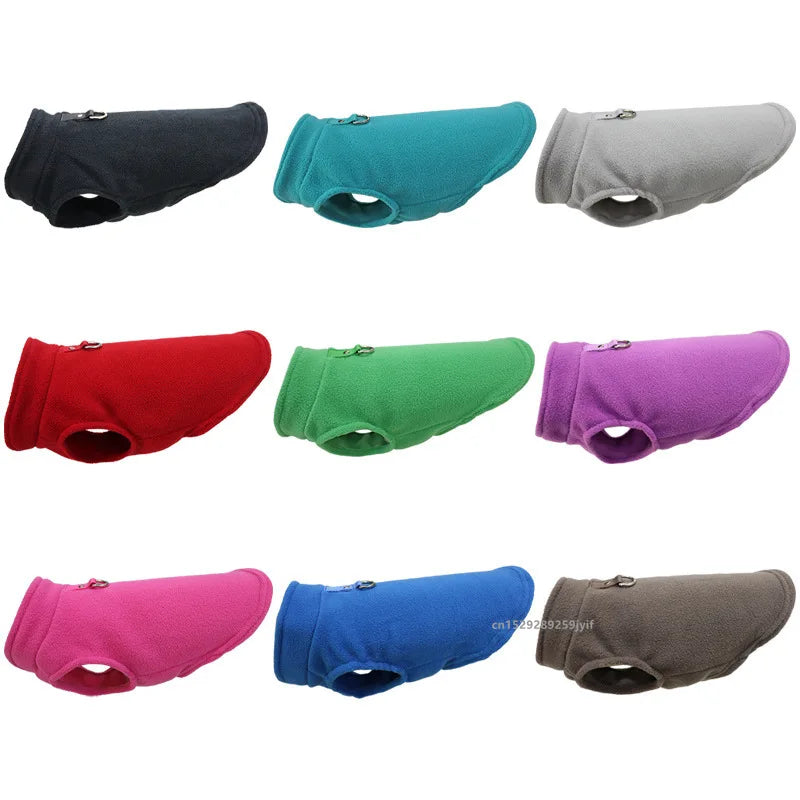Winter Warm Dog Jacket with D-Ring – Cozy Pet Vest for Small Dogs & Cats