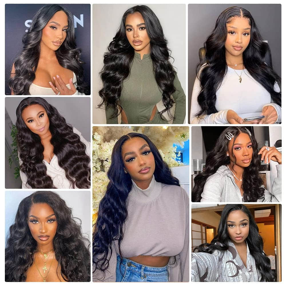 StariaHair 12-20 Inch 5"x5" Transparent Lace Closure Body Wave #1B
